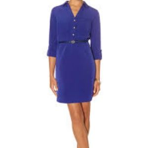 The Limited Royal Blue Ashton Shirt Dress